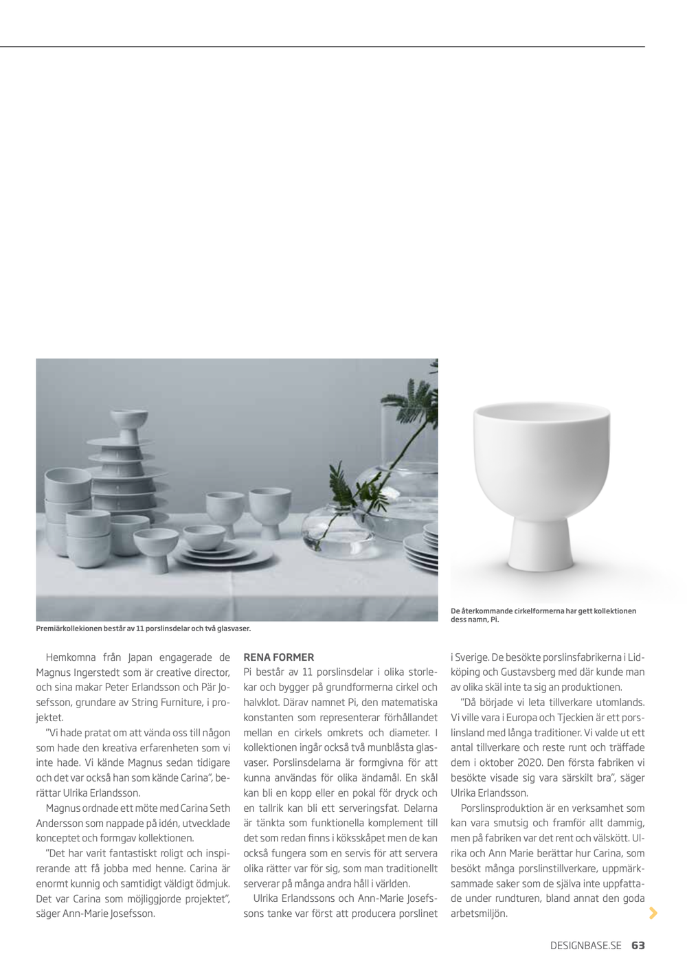 Sida från tidskriften Designbase