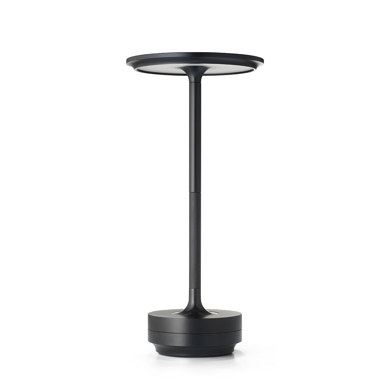 TURN bordslampa portabel, svart aluminium