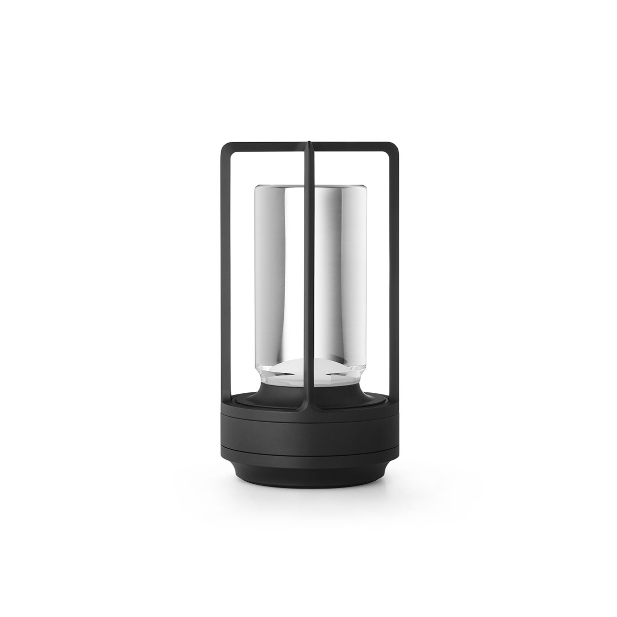 TURN+ bordslampa portabel, svart aluminium